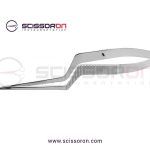 Yasargil Micro Scissor Bayonet Shape Flat Handle_Curved Blade