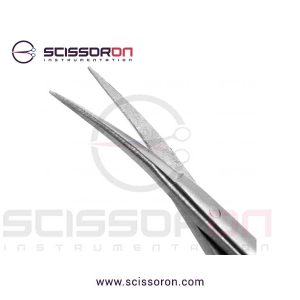 Yasargil Micro Scissor Bayonet Shape Flat Handle_Curved Blades