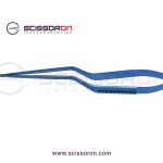 Yasargil Microsurgical Scissor_Flat Bayonet Shape Handle Curved Blade