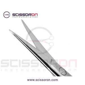 Yasargil-Millesi icrosurgical Scissor_Flat Handle Micro Serration Straight Blades