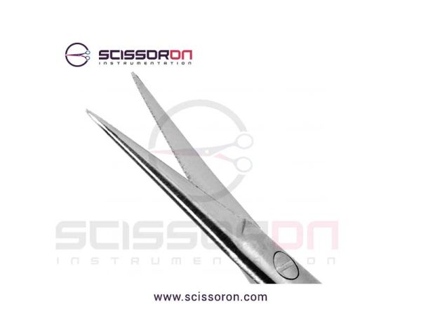 Yasargil-Millesi icrosurgical Scissor_Flat Handle Micro Serration Straight Blades
