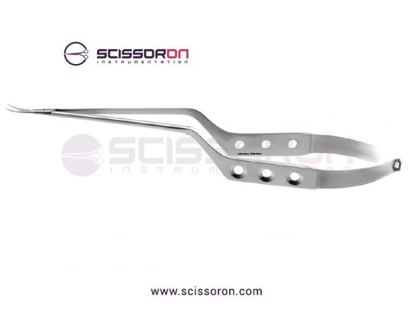 Yasargil-microsurgical-scissors-curved-up-blades-with-bayonet-shape-handle
