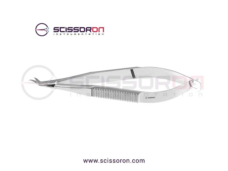 McPherson-Castroviejo Corneal Section Scissor Curved Left Blades