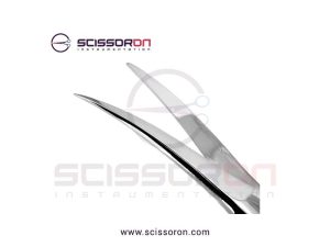 Brown Dissecting Scissor Curved Blades Heavy Pattern-02