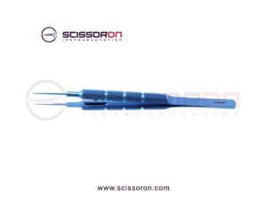 Tennant Tying Forceps 10mm TC Dust Surface Straight Jaws Titanium