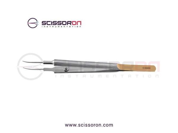 Tennant Tying Forceps 6.0mm TC Dust Surface Curved Jaws Tennant Tying Forceps 6.0mm TC Dust Surface Curved Jaws