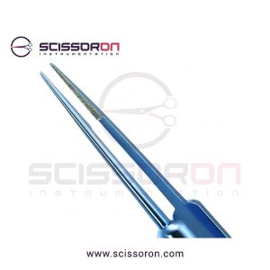 Tennant Tying Forceps 6.0mm TC Dust Surface Straight Jaws Titanium-02