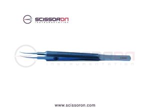 Tennant Tying Forceps 6.0mm TC Dust Surface Curved Jaws Titanium