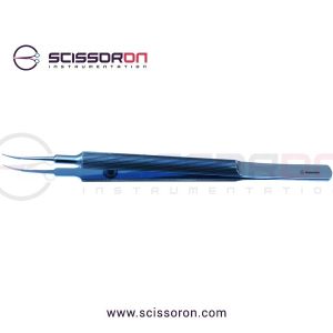 Tennant Tying Forceps 6.0mm TC Dust Surface Curved Jaws Titanium