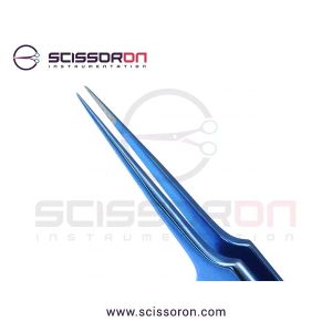 Jeweler Type Forceps #5 TC Dust Surface Titanium