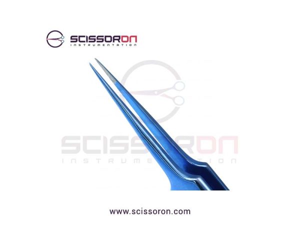 Jeweler Type Forceps #5 TC Dust Surface Titanium