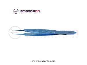 McPherson Tying Forceps 4.0mm TC Dusted Angled Jaws