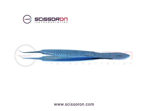 McPherson Tying Forceps 4.0mm TC Dusted Angled Jaws McPherson Tying Forceps 4.0mm TC Dusted Angled Jaws