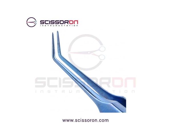 McPherson Tying Forceps 4.0mm Angled Jaws Titanium-02