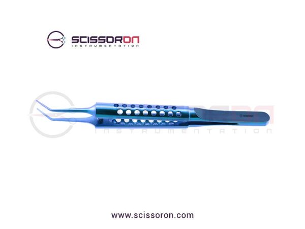 Maumenee Tying Forceps 6.0mm Angled Jaws