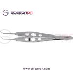 McPherson Tissue Forceps 1x2 Teeth Angled Jaws