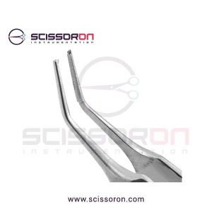 McPherson Corneal Suturing Forceps 45° Angled Jaws-02