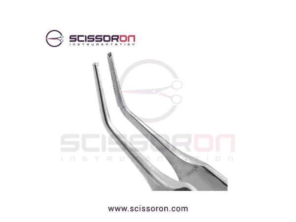 McPherson Corneal Suturing Forceps 45° Angled Jaws-02