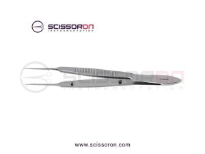 McPherson Corneal Suturing Forceps Straight Jaws-01