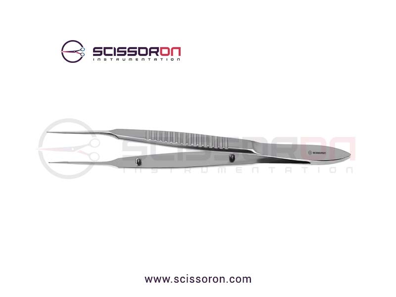 McPherson Corneal Suturing Forceps Straight Jaws-01