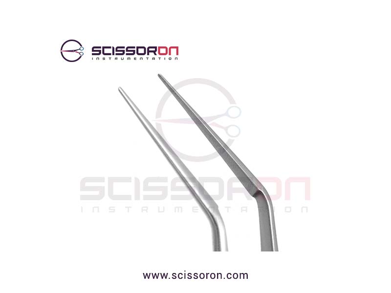 Bechert Tying Forceps 10mm Tying Platform Angled Jaws