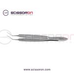 Bechert-McPherson Tying Forceps 10mm Angled TC Dusted Jaws