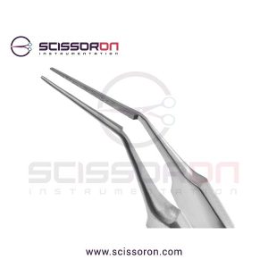 Bechert-McPherson Tying Forceps 10mm Angled TC Dusted Jaws-02