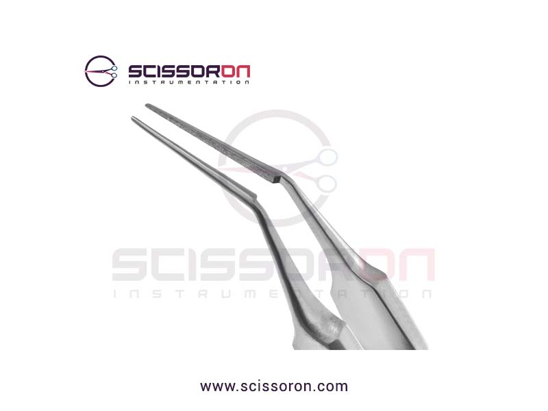 Bechert-McPherson Tying Forceps 10mm Angled TC Dusted Jaws-02