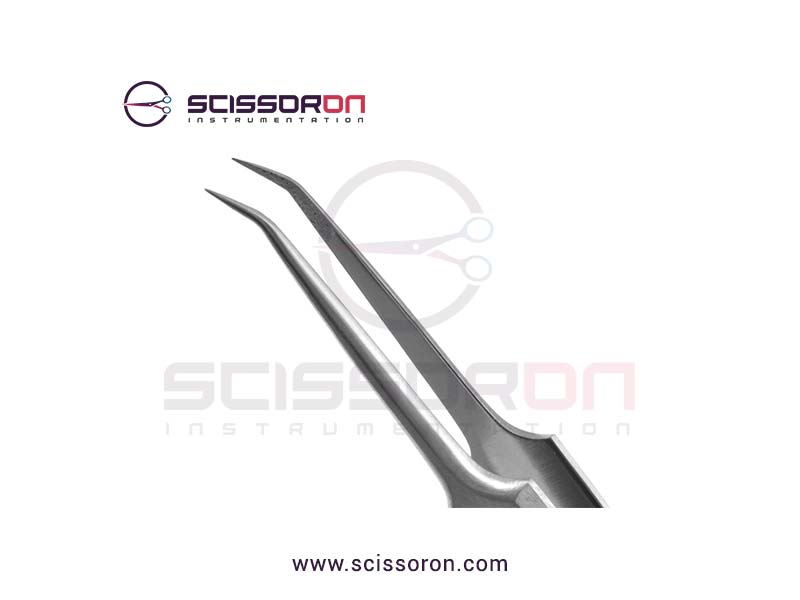 Jeweler Type Forceps #5A with 45° Angled Tips