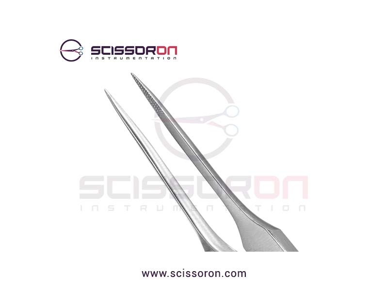 Jeweler Type Forceps 3.0mm Serrated Tip-02