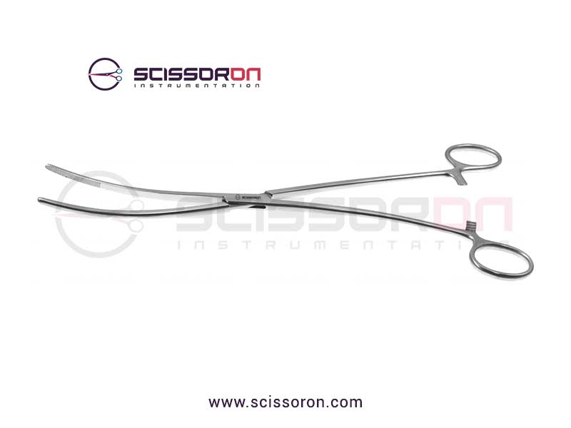 Bozeman Uterine Dressing Forceps Curved Jaws