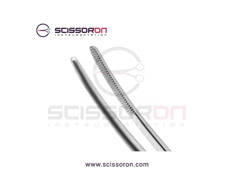 Bozeman Uterine Dressing Forceps Curved Jaws-02