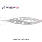 McPherson Micro Needle Holder Curved Smooth Jaws without Lock