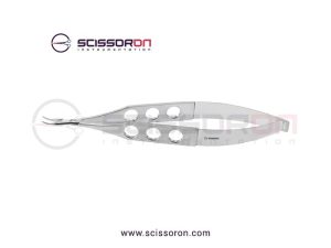 McPherson Micro Needle Holder Curved Smooth Jaws without Lock