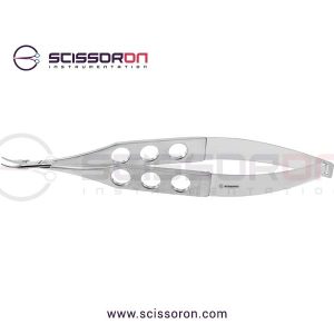 McPherson Micro Needle Holder Curved Smooth Jaws without Lock