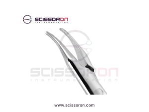 McPherson Micro Needle Holder Curved Smooth Jaws without Lock-02
