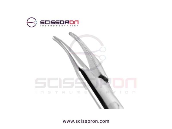 McPherson Micro Needle Holder Curved Smooth Jaws without Lock-02