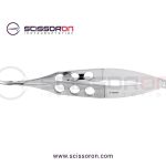 McPherson Micro Needle Holder Curved Smooth Jaws