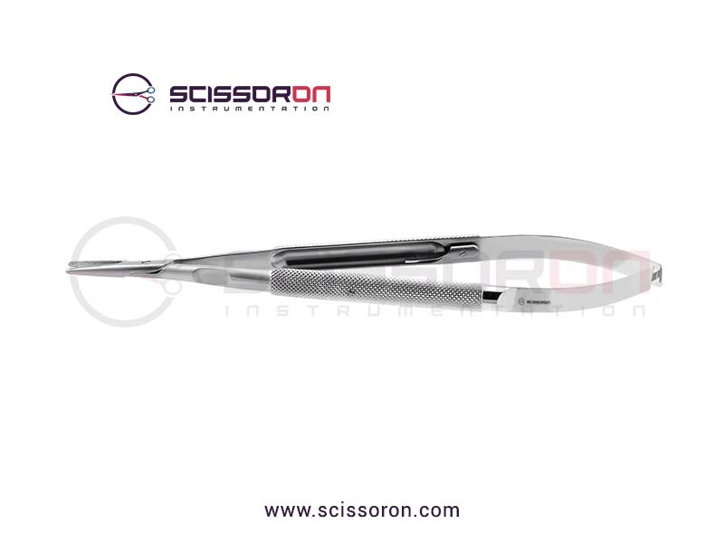 Jacobson Microsurgical Needle Holder TC Dust Heavy Jaws Handle with Lock