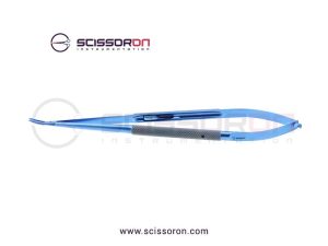 Jacobson Microsurgical Needle Holder TC Duste Curved Heavy Jaws Handle with Lock