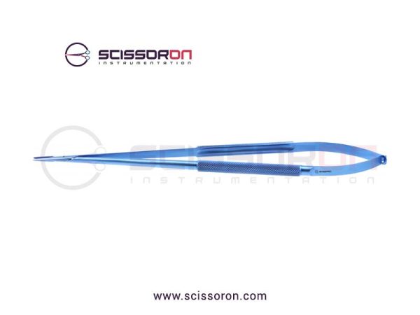 Jacobson Microsurgical Needle Holder TC Duste Straight Heavy Jaws Handle without Lock