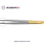 Bonney Dissecting Forceps 1x2 Teeth End with Serrated TC Platform