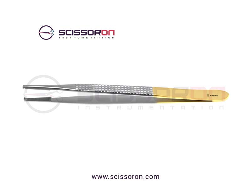 Bonney Dissecting Forceps 1x2 Teeth End with Serrated TC Platform