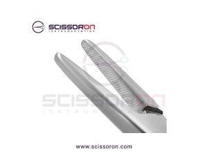 Brown Needle Holder Convex Serrated Jaws