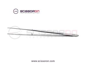 Gerald Micro Dressing Forceps Straight Cross Serrated Jaws