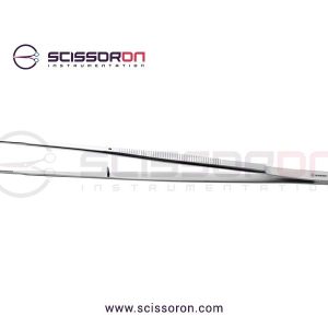 Gerald Micro Dressing Forceps Straight Cross Serrated Jaws