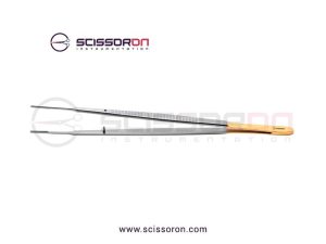 Gerald Dressing Forceps 1.0mm TC Insert Delicate Jaws