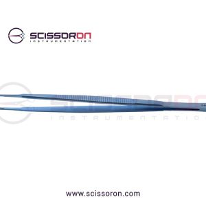 Gerald Dressing Forceps Straight Serrated Jaws Titanium