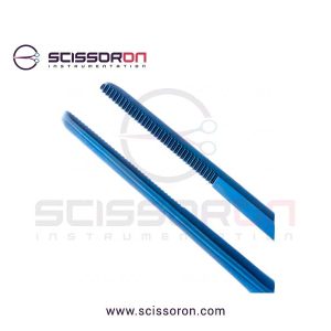 Gerald Dressing Forceps Straight Serrated Jaws Titanium-02