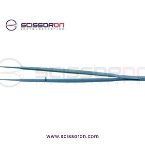 Gerald Microsurgical Forceps 1.0mm Ring TC Dust Surface Straight Jaws Titanium